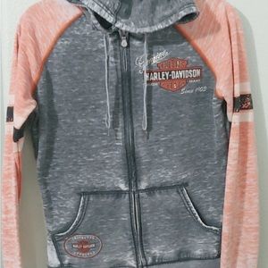 Harley Davidson bling zip up hoodie